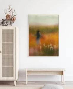 A Girl And Bear Grass Plakat (21x29.7 cm (A4))