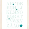 ABC - havturkis Plakat (30x40 cm)