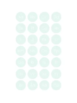 ABC - havturkis Plakat (30x40 cm)