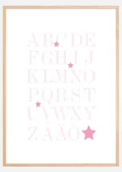 ABC - Rosa Plakat (21x29.7 cm (A4))