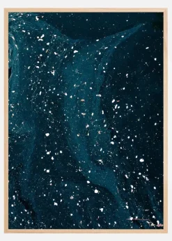 Abstract Blue Plakat (21x29.7 cm (A4))