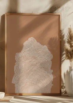 Abstract Brown Plakat (21x29.7 cm (A4))