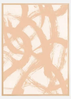 Abstract Brush Strokes 98B Plakat (21x29.7 cm (A4))