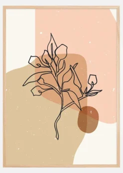 Abstract composition branch Plakat (21x29.7 cm (A4))