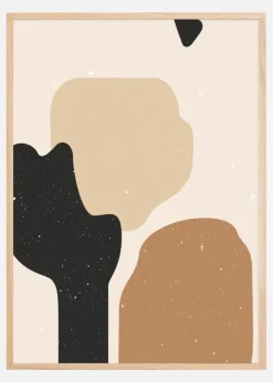 Abstract composition flicker Plakat (21x29.7 cm (A4))