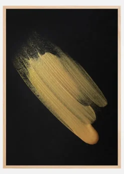 Abstract Gold Plakat (21x29.7 cm (A4))