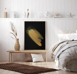 Abstract Gold Plakat (21x29.7 cm (A4))