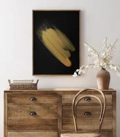 Abstract Gold Plakat (21x29.7 cm (A4))