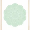 Abstract Green Mandala Plakat (21x29.7 cm (A4))