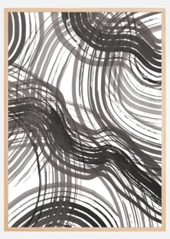 Abstract Ink Plakat (21x29.7 cm (A4))