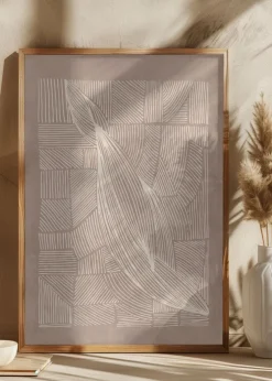 Abstract Irregular Lines Plakat (21x29.7 cm (A4))