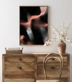 Abstract Pink Cave Plakat (21x29.7 cm (A4))