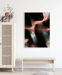 Abstract Pink Cave Plakat (21x29.7 cm (A4))