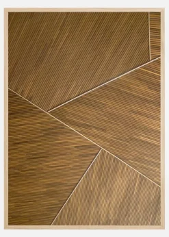 Abstract Wood Plakat (21x29.7 cm (A4))