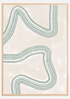 Abstracto Twist Plakat (21x29.7 cm (A4))