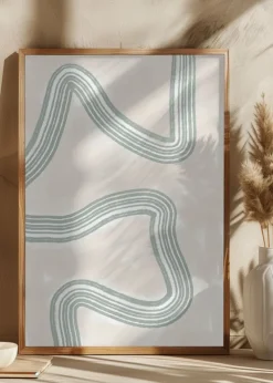 Abstracto Twist Plakat (21x29.7 cm (A4))