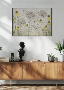 Alliums and heleniums Plakat (21x29.7 cm (A4))