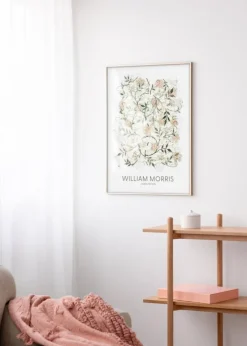 Aluminiumsramme Messing 50x70 cm - Passepartout Hvid 39x60 cm