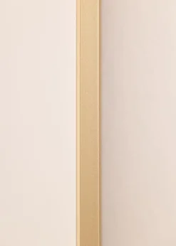 Aluminiumsramme Messing 30x40 cm - Passepartout Hvid 21x30 cm