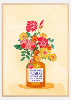 Always flowers Plakat (21x29.7 cm (A4))