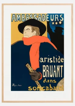 Ambassadeurs Aristide Bruant Dans Son Cabaret (1892) Plakat (21x29.7 cm (A4))