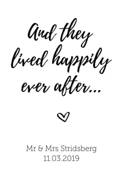 And they lived happily ever after (21x29,7 cm (A4))