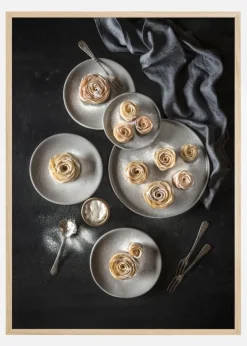 Apple Roses Tartlets Plakat (21x29.7 cm (A4))