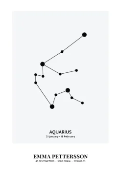 Aquarius - stjernetegn (21x29,7 cm (A4))