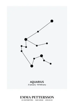 Aquarius - stjernetegn (21x29,7 cm (A4))