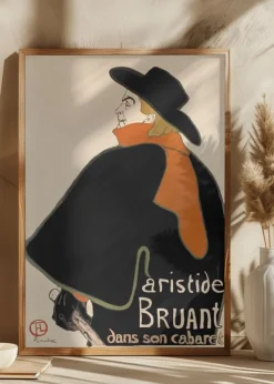 Aristide Bruant In His Cabaret (1893) Plakat (21x29.7 cm (A4))