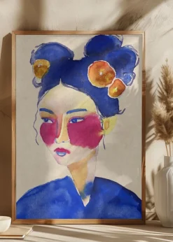 Asian Girl Plakat (21x29.7 cm (A4))