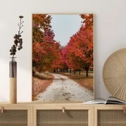 Autum Road Plakat (21x29.7 cm (A4))