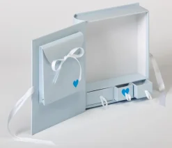 Baby Animal Gavebokse Blå 27x24 cm