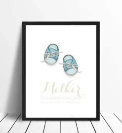 Babysko - Blå (21x29,7 cm (A4))