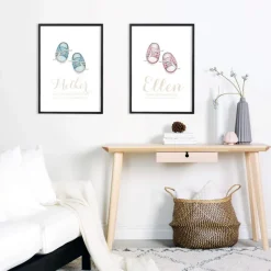 Babysko - Lyserøde (21x29,7 cm (A4))