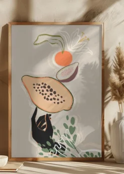 Balancing Fruits Plakat (21x29.7 cm (A4))