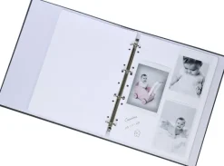 Base Line Canvas Ringbind - Blå