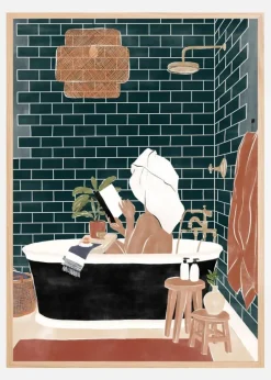 Bathroom Babe Plakat (21x29.7 cm (A4))