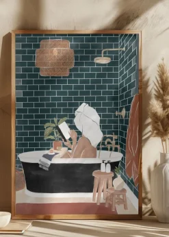 Bathroom Babe Plakat (21x29.7 cm (A4))