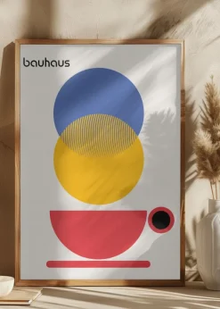 Bauhaus Coffee Abstract Plakat (21x29.7 cm (A4))