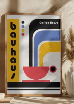 Bauhaus Coffee House Plakat (21x29.7 cm (A4))