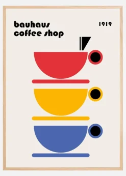 Bauhaus Coffee Minimalist Plakat (21x29.7 cm (A4))