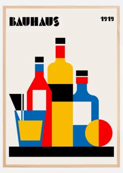 Bauhaus Wine Print Plakat (21x29.7 cm (A4))