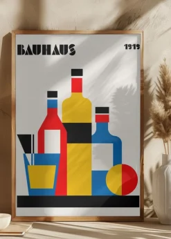 Bauhaus Wine Print Plakat (21x29.7 cm (A4))