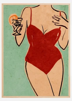 Beach Girl Plakat (21x29.7 cm (A4))