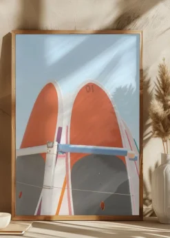 Beach Surf_001 Plakat (21x29.7 cm (A4))