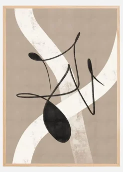 Beige abstract No.2 Plakat (21x29.7 cm (A4))