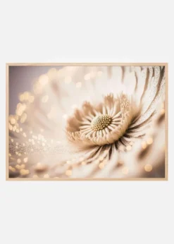 Beige Coral Flower Plakat (21x29.7 cm (A4))