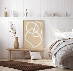 Beige Lines III Plakat (21x29.7 cm (A4))