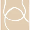 Beige Lines IV Plakat (21x29.7 cm (A4))